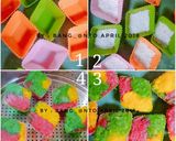 Foto langkah ke 4 dari resep Putu Mayang Bihun Jagung Rainbow (Versi Santan).