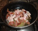 Foto del paso 3 de la receta: Crêpes rellenos de espinacas con jamón
