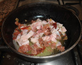 Foto del paso 3 de la receta: Crêpes rellenos de espinacas con jamón