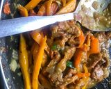 A picture of step 3 of Beef sauce &Rice.