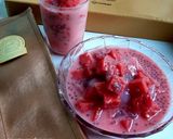 Foto langkah ke 4 dari resep Es S6 (Es Semangka Selasih Sari Kelapa Susu Sirup Coco Pandan).