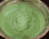 A picture of step 14 of Mint Chococolate Chip Cheesecake with a Fudge Brownie Crust.