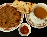 A picture of step 5 of Sindhi Kali Mirchi Koki.