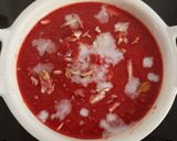 A picture of step 4 of Steamed Vegan Beetroot, Tomato Carrot Almond Soup.