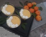 A picture of step 5 of Orange custard pie.