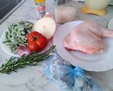 Foto del paso 1 de la receta: Paella de Pollo, verduras y gambas