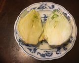 A picture of step 1 of California Farm Fennel Dressing.