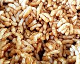 A picture of step 4 of Mamra chikki.
