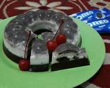 Cara Membuat Puding vanila oreo lapis coklat 5