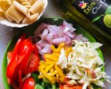A picture of step 1 of Primavera pasta.