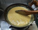 A picture of step 2 of Besan Chakki or Burfi.