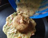 A picture of step 5 of Stuffed bread omelette without egg.