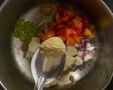 A picture of step 3 of Masala Peanuts chaat.