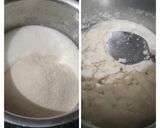 A picture of step 1 of Tiranga Idli.