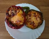 Moussaka ihlette töltött kaliforniai paprika keto, GM recept fázis 4 fotója