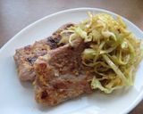 A picture of step 6 of Miso Pork.