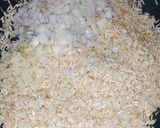 A picture of step 1 of Veg mexican rice.