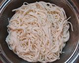 A picture of step 1 of Chinese Style Tofu Somen Noodles with Avocado and Tomato.