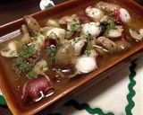 A picture of step 6 of Easy Prawn and Mushroom Ajillo.