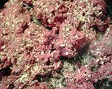 A picture of step 1 of Salad with ground meat.