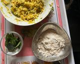 A picture of step 1 of Parippu Vada kearala special Tea Time snack.