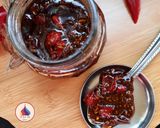 A picture of step 6 of Red Chilli Pickle.