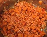 Vegán chilis vöröslencse leves recept fázis 2 fotója