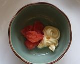 A picture of step 1 of Tarako & Mayonnaise Toast Stread.