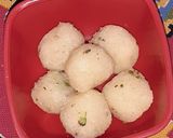 A picture of step 5 of Coconut laddu.