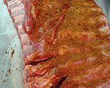 A picture of step 4 of Apple juice ribs or Labor day ribs.