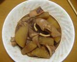 A picture of step 3 of Simmered Daikon Radish with Squid Made in the Pressure Cooker in 10 Minutes.