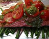 Foto del paso 2 de la receta Salmón a la papillote con pesto