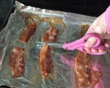 A picture of step 3 of Candied Bacon-Wrapped Pineapple With Honey Sriracha Sauce.