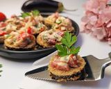 A picture of step 7 of Crispy Eggplant Rounds with a Creamy Cheese Filling 🍆.
