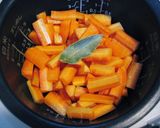 A picture of step 3 of Glazed Carrots in a Rice Cooker.