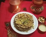 A picture of step 6 of Shahi Puran poli.
