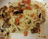 A picture of step 5 of Pasta Alla Norma.