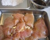 A picture of step 1 of Ginger and Soy Sauce Chicken Sauté with Kinpira.