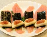 A picture of step 4 of Yam Potato Pickled Plum and Nori Seaweed Rolls With Chicken Tenders.