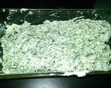 A picture of step 2 of Cheesy Ziti Florentine.