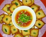รูปขั้นตอนการทำที่ 8 ของ ขนมปังทอดไก่สองหน้า