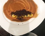 Foto langkah ke 5 dari resep Dadar Gulung Coklat isi Pisang Coklat mesis.