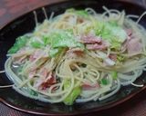 A picture of step 6 of Simple Spring Cabbage & Bacon Soup Pasta.