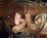 A picture of step 1 of Chocolate PB & Banana Protein Pudding.