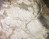 A picture of step 1 of Meetha Pudla (sweet pan cake).