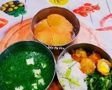 Hình bước làm 5 của món Hộp Cơm Vui Vẻ 2(Rau muống xào tỏi,thịt viên sốt...)