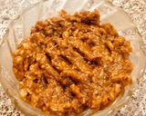 A picture of step 4 of Dana methi chutney.