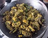A picture of step 10 of Fiber Rich Palak Patra (Spinach leaves Patra).