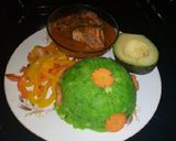 A picture of step 6 of Mukimo.