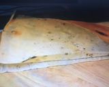 A picture of step 4 of Chicken mussakhan roll.